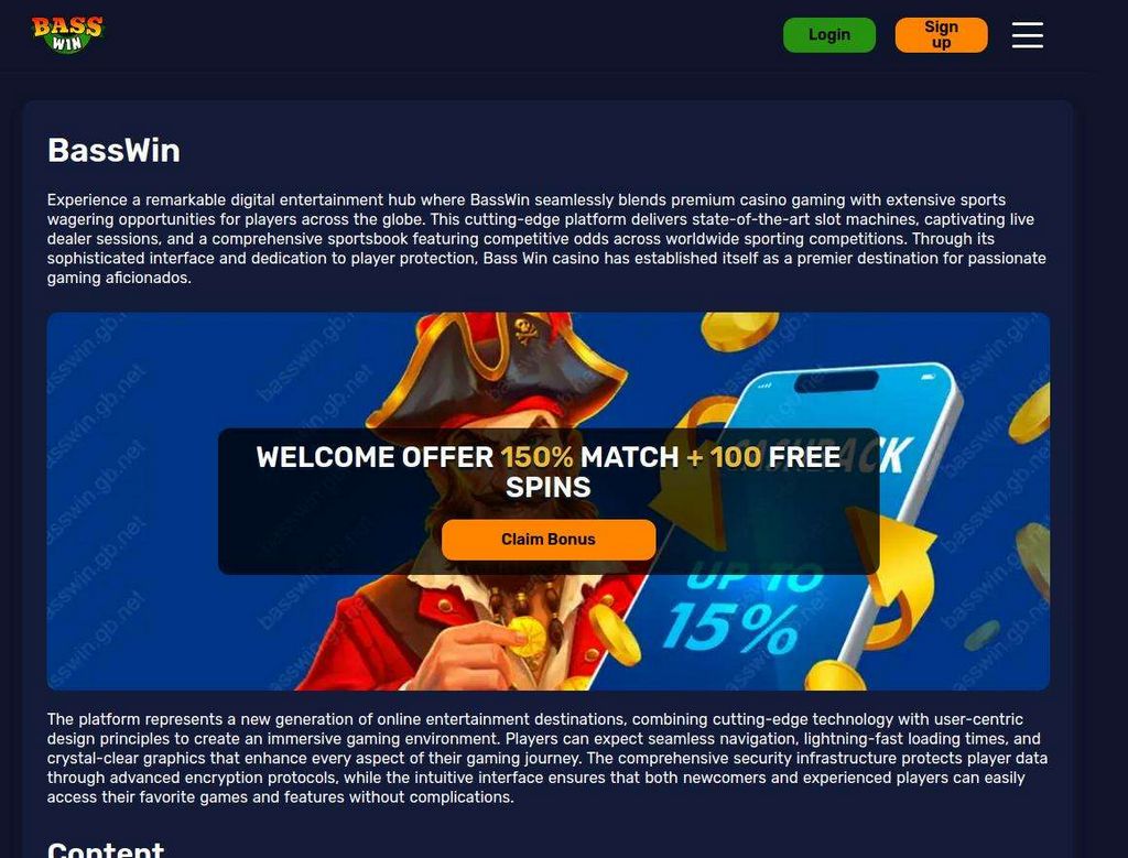 Bass Win Online Casino Testimonial - Expert & Player Scores (2026 )